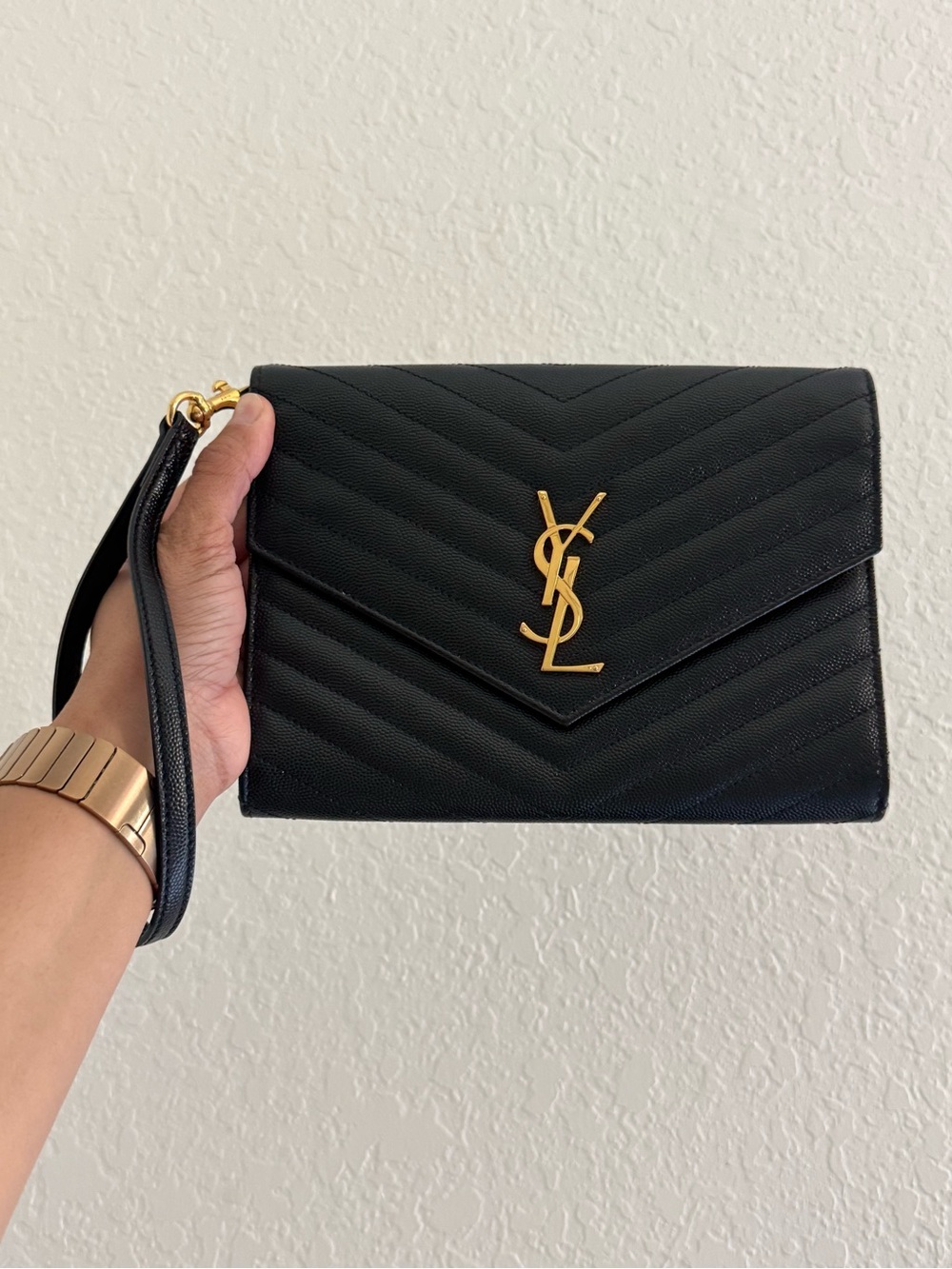 Saint Laurent YSL Cassandre Clutch Wristlet Bag - Picture 5 of 17